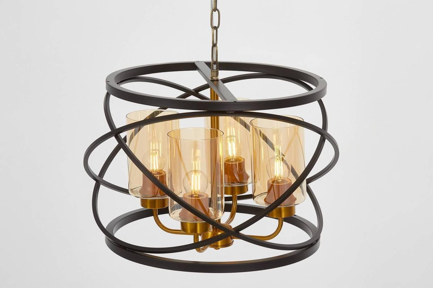 Подвесная люстра Lumina Deco LDP 8004-4 BK+MD