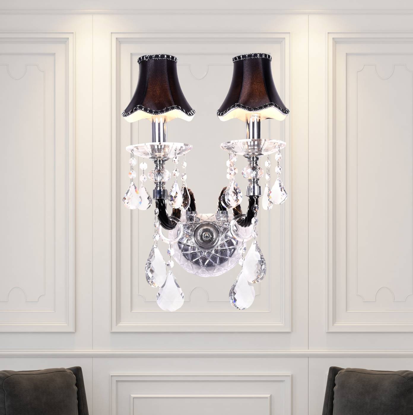 LDW 66249-2 BK Настенное бра Lumina Deco Denica LDW 66249-2 BK