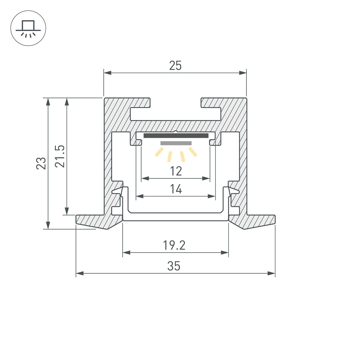 Профиль Arlight Sl-Line 043117