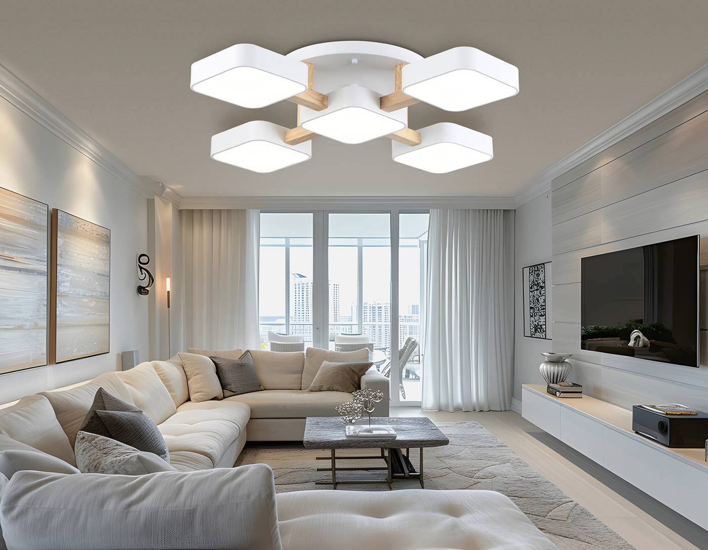 Потолочная люстра Ambrella LineTech FL4881