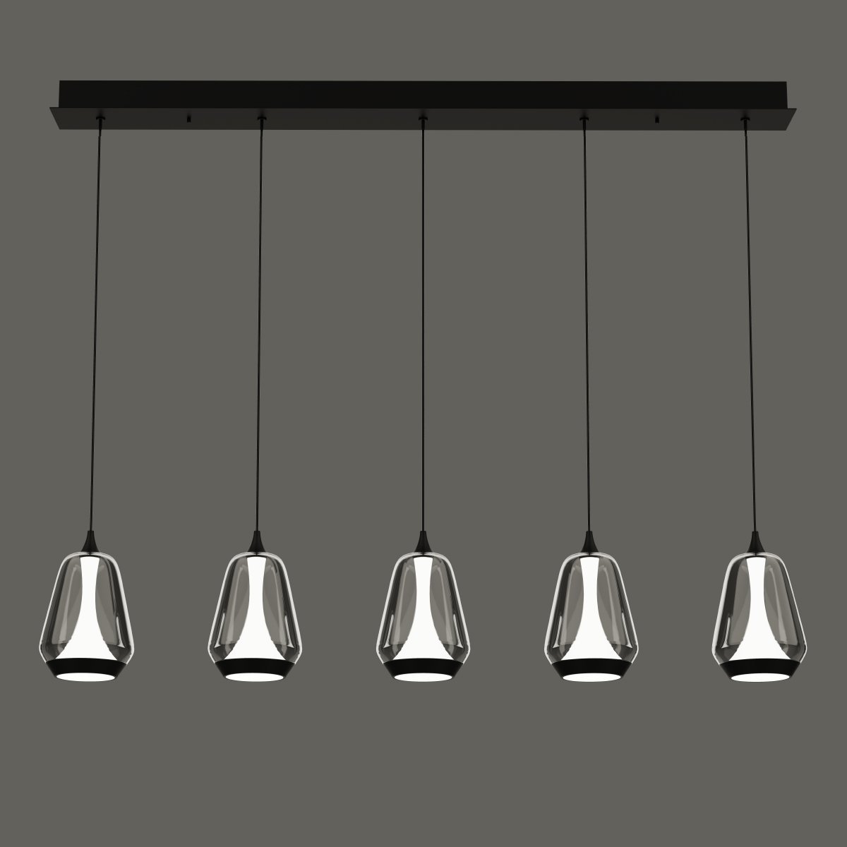 MD24001011-5B black/smoky Светильник подвесной Delight Collection MD24001011 MD24001011-5B black/smoky