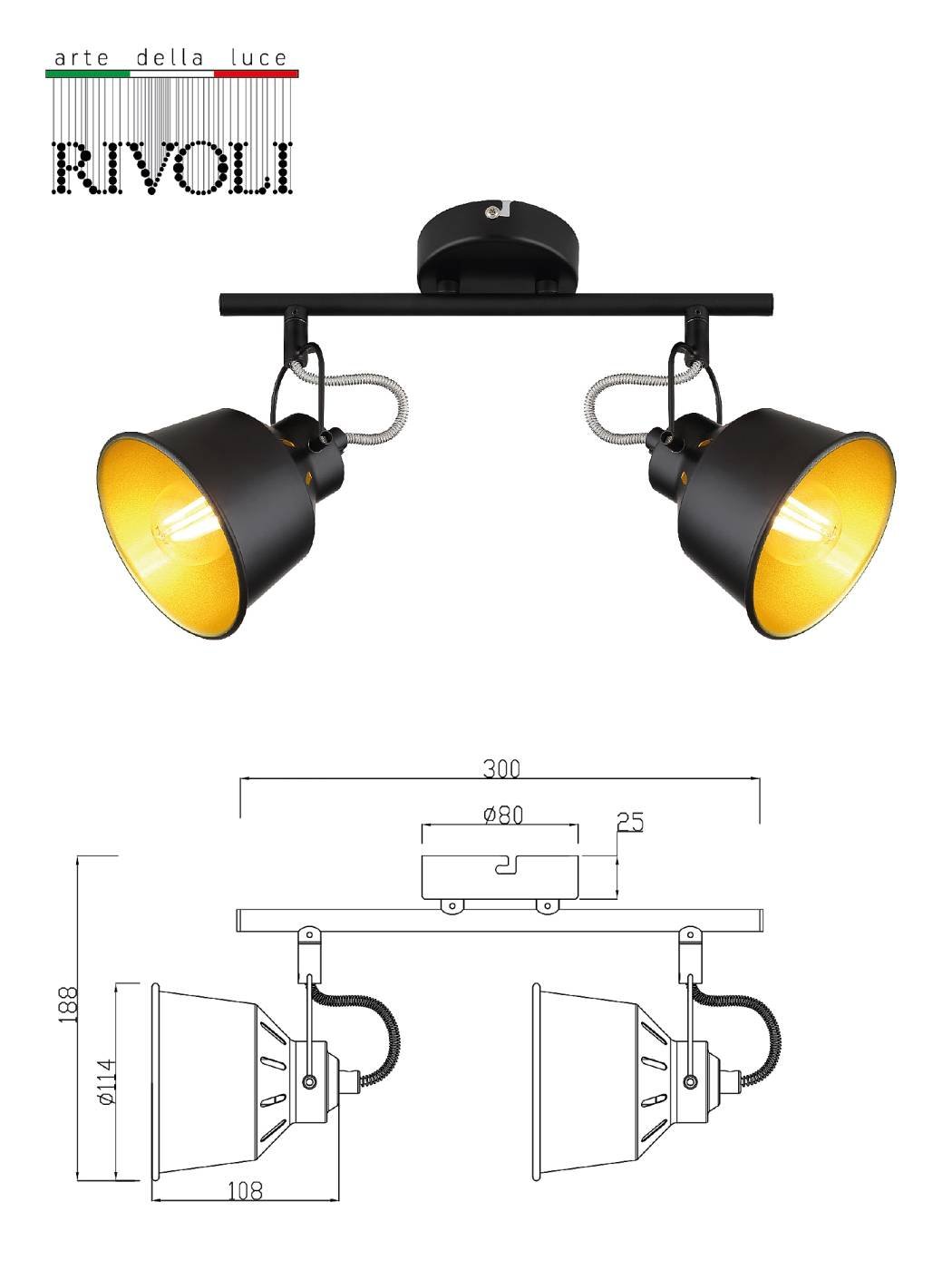 7064-702 Светильник спот Rivoli Evelyn 7064-702