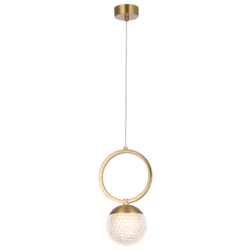 Светильник подвесной Crystal Lux Carolina CAROLINA SP1 V1 BRASS