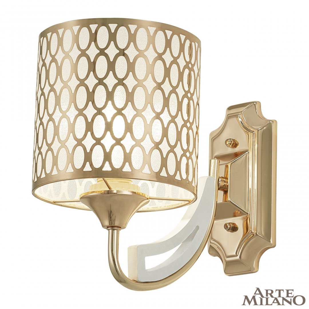 303387/1W Wh/Gd Настенное бра Arte Milano Florentia-3387 303387/1W Wh/Gd