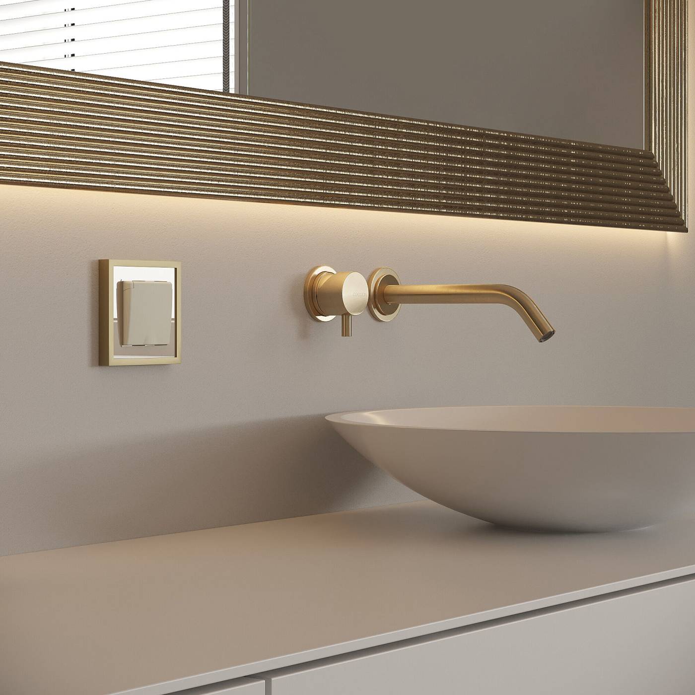 W0012851/ Рамка на 1 пост Baguette (айвори/латунь) Рамка Werkel W0012851/ Рамка на 1 пост Baguette (айвори/латунь)