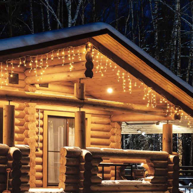 ULD-B12006-195/TTK WARM WHITE IP44 Бахрома светодиодная с эффектом мерцания Uniel ULD-B12006-195/TTK WARM WHITE IP44