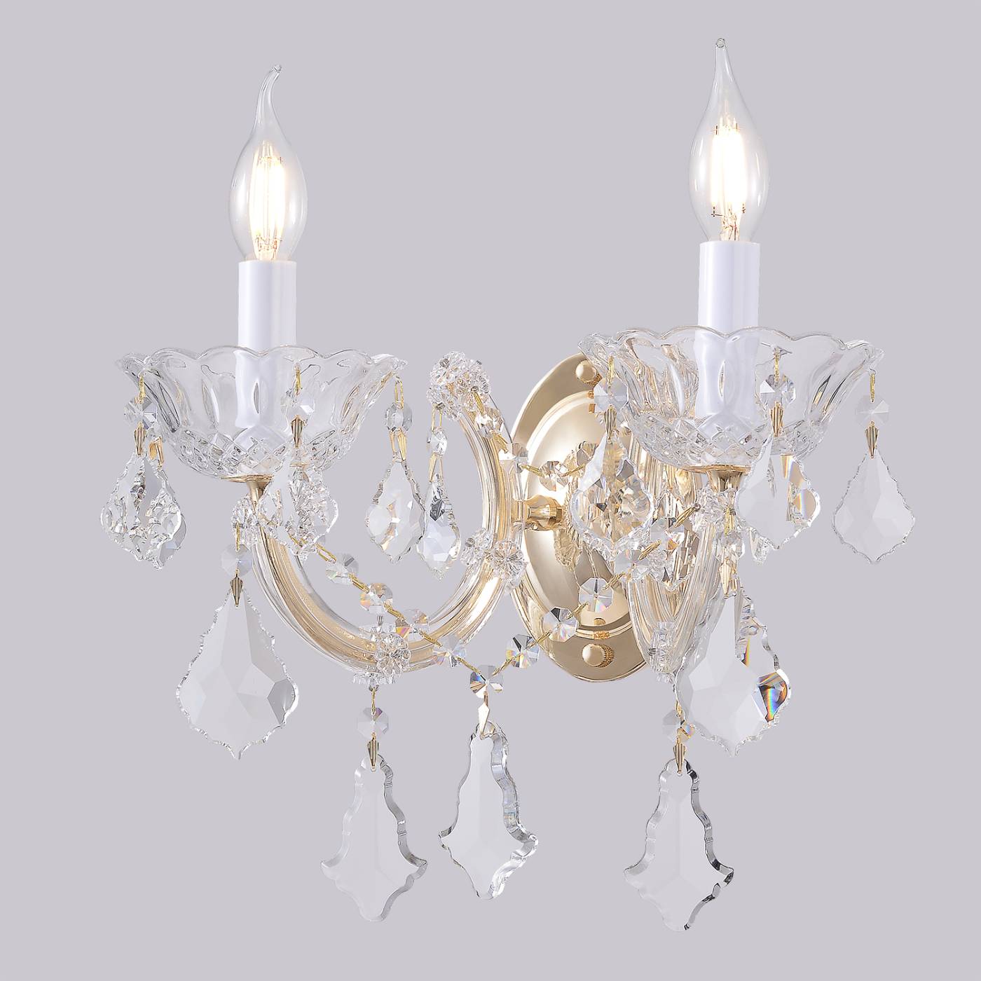 Бра настенное CRISTELLE Crystal Lux CRISTELLE AP2 GOLD