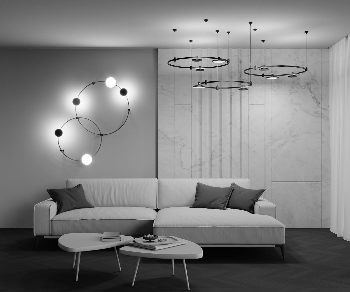 Трековый светильник Maytoni Plato TR152-1-7W4K-B