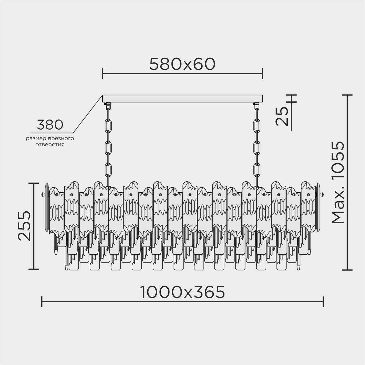 Подвесная люстра ML Modelux ML.7083.13 GD