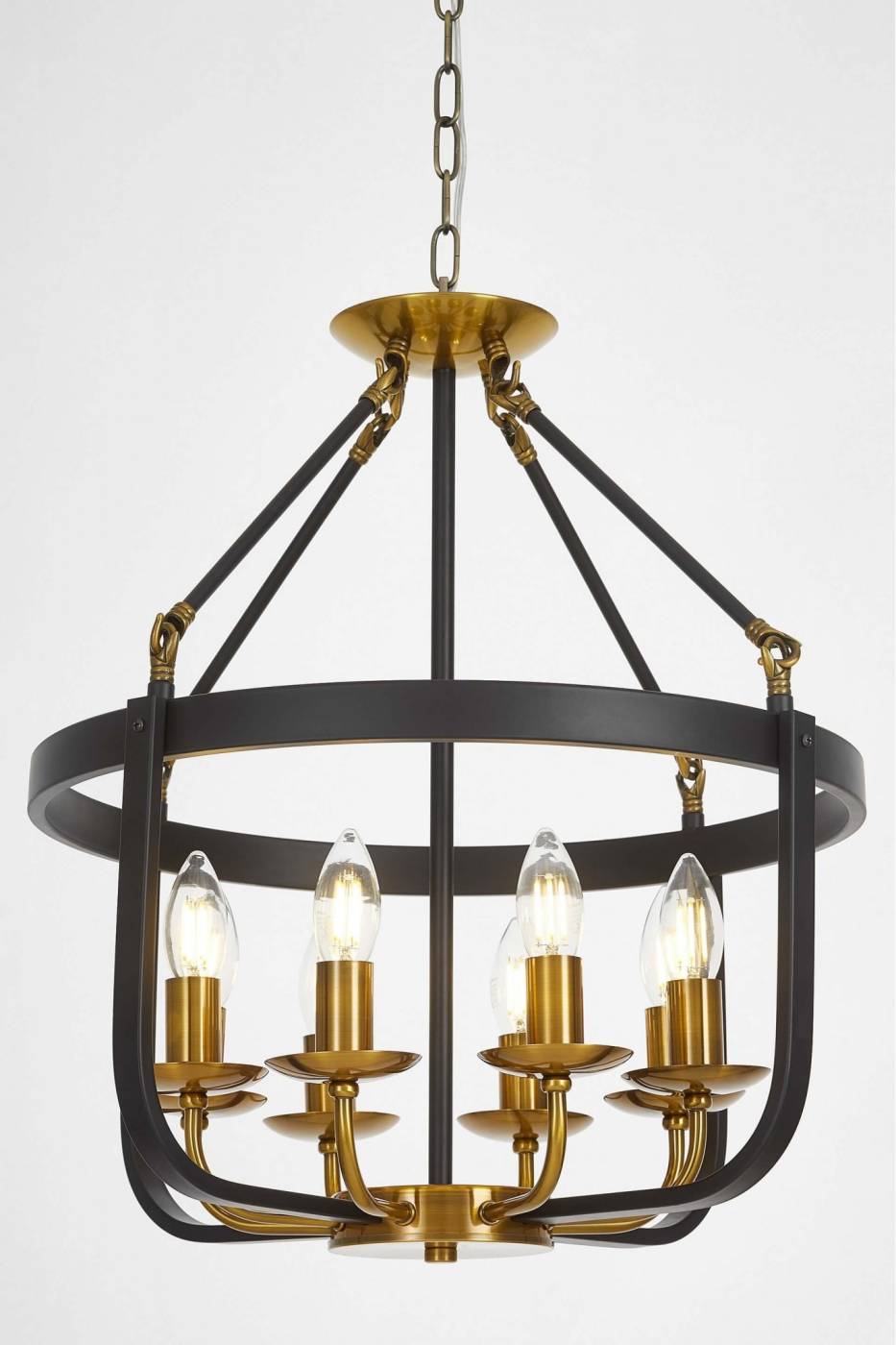 LDP 8024-8 BK+MD Подвесная люстра Lumina Deco Berling LDP 8024-8 BK+MD