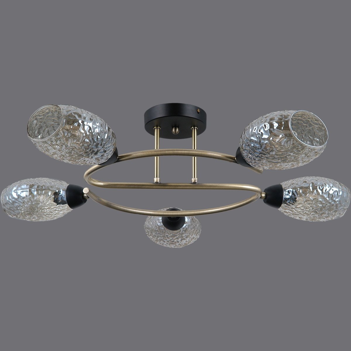 Потолочная люстра ILLUMICO IL0300-5CSQ-79 BK AB