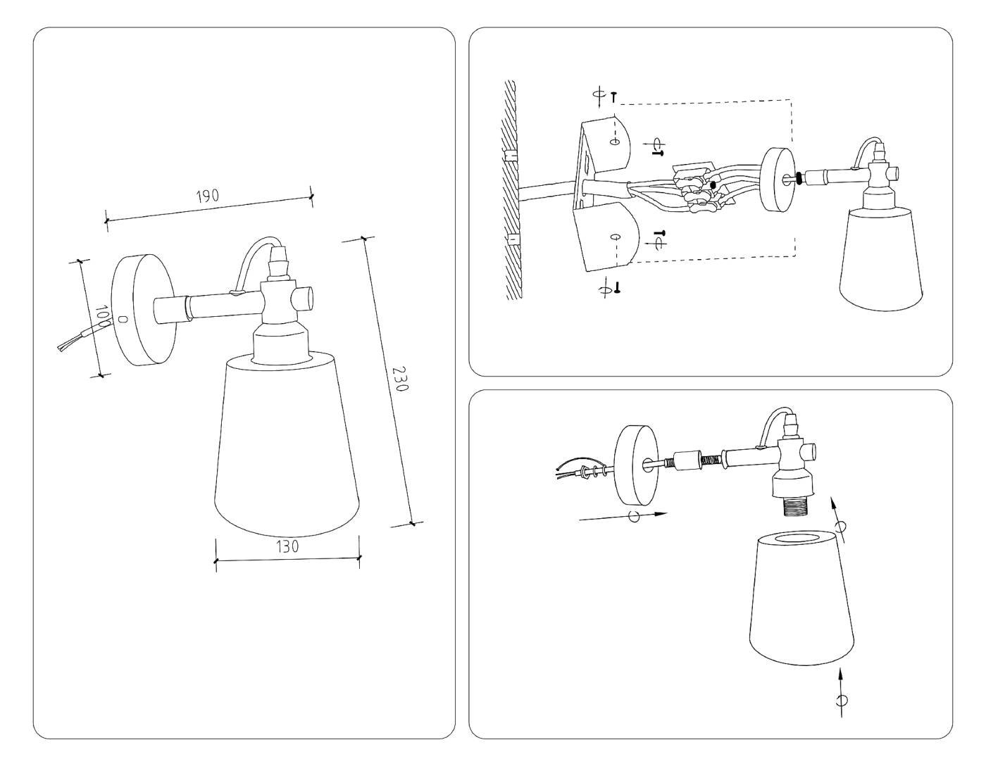 Настенное бра Ambrella Loft TR82212