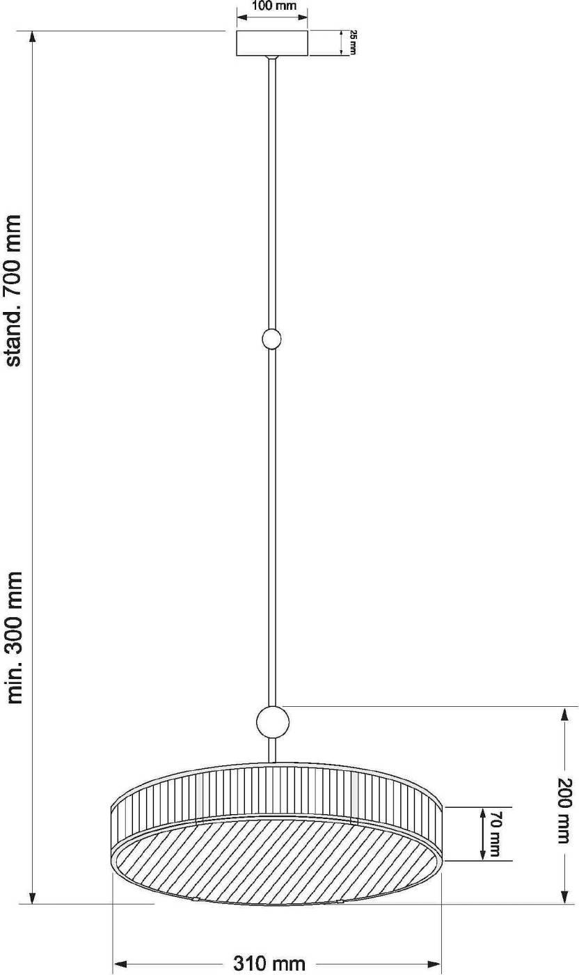 Светильник потолочный Kutek Lavone LAV-ZW-3(P)310-1/R