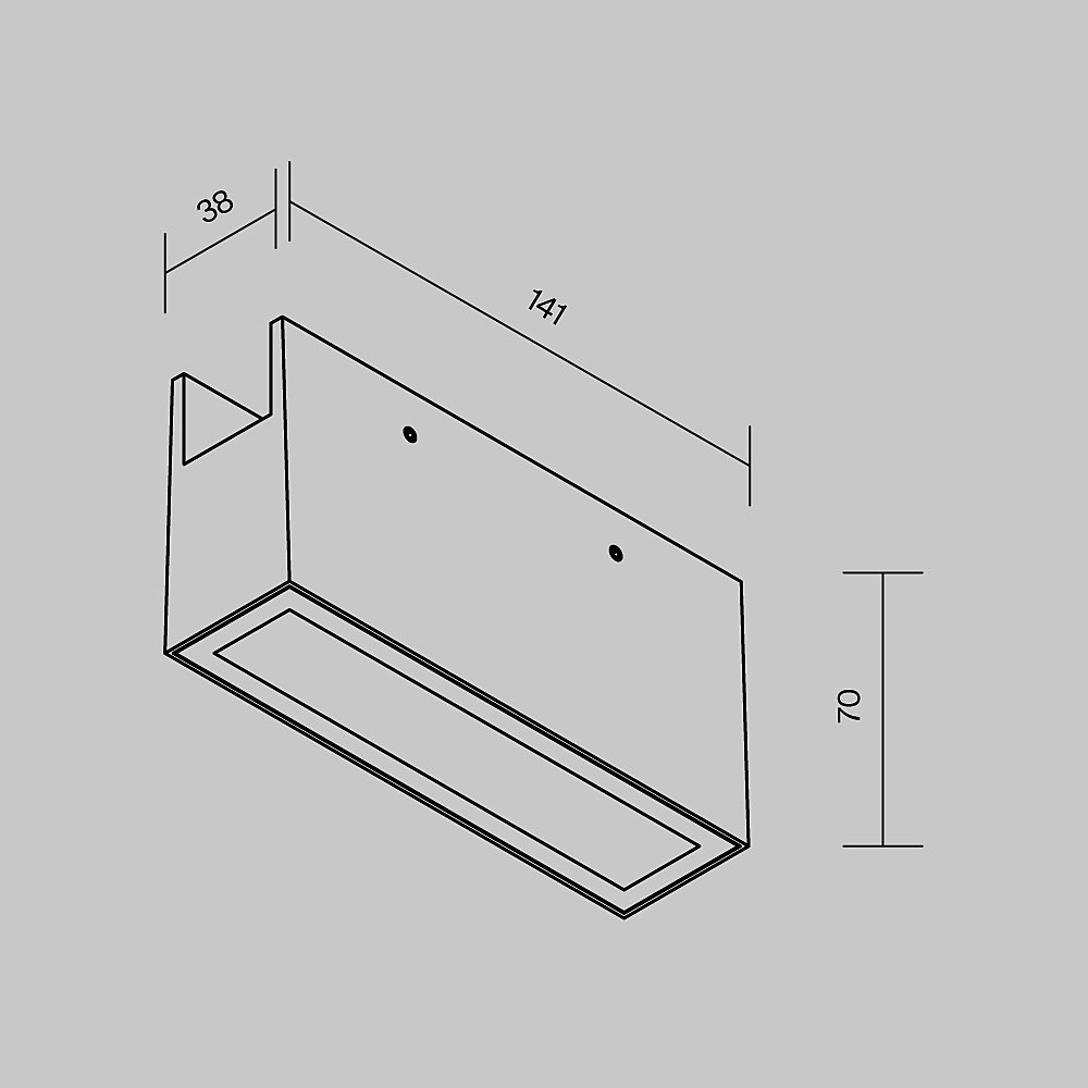 O-TR01-2-S-10WW3K Трековый светильник Maytoni Points O-TR01-2-S-10WW3K