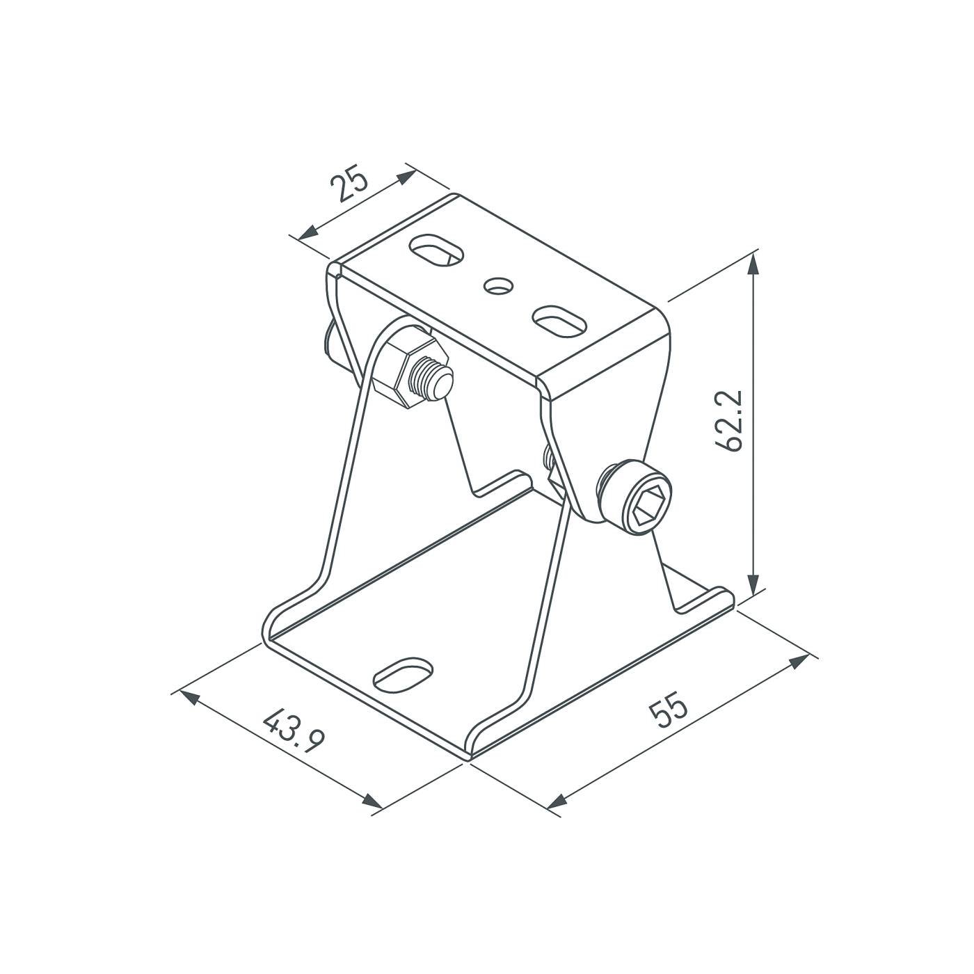 Стальные поворотные держатели (2 шт.) Arlight Sl-Line 059045