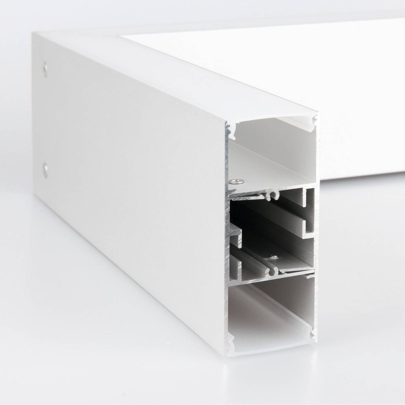 Настенный светильник Grand Elektrostandard Линейный светодиодный накладной двусторонний светильник 53см 20W 3000K матовое серебро (101-100-40-53)