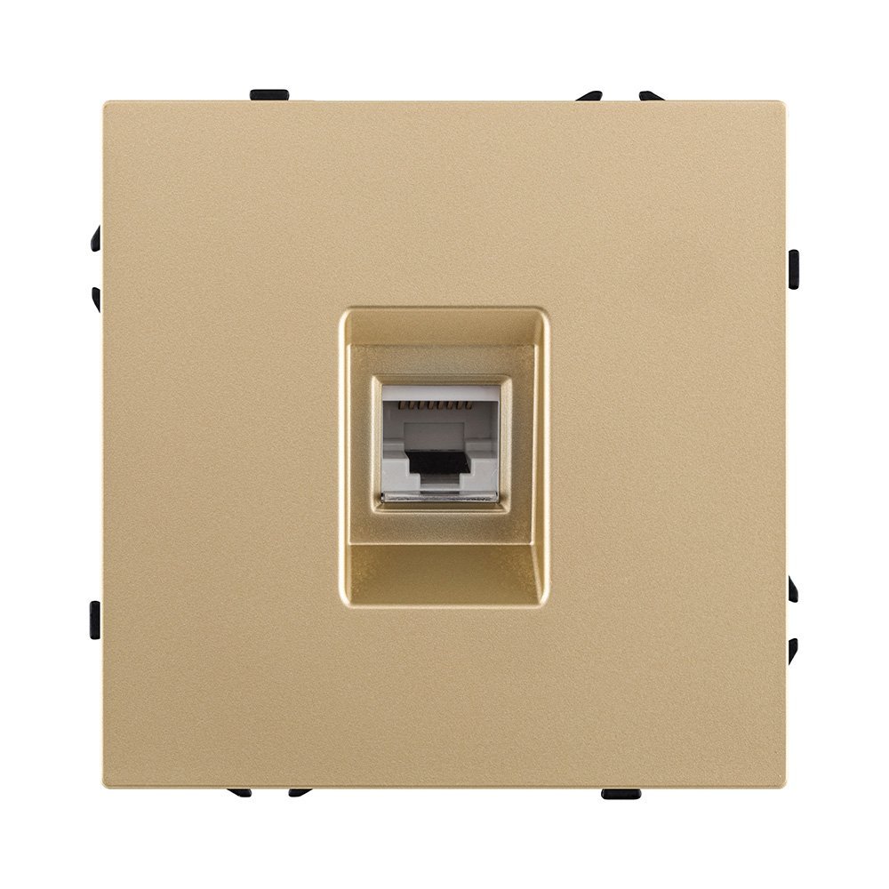 EC-017GD Розетка Ethernet RJ45 Cat.6, золотой Kollinger Eclipse EC-017GD