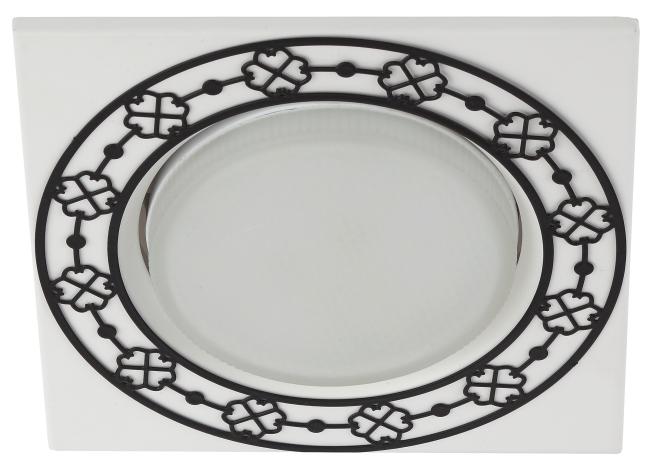 Встраиваемый светильник ЭРА KL78 WH/BK