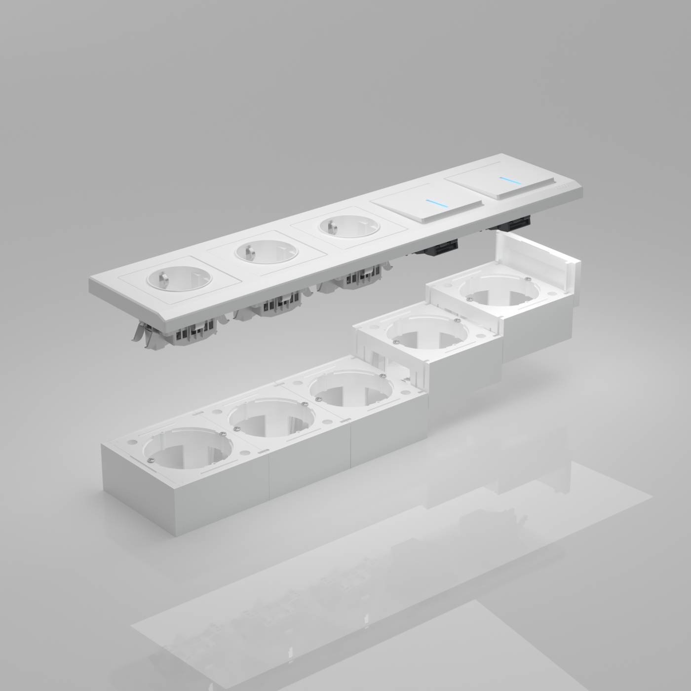 W8000001/ Коробка для накладного монтажа (белый) Werkel W8000001/ Коробка для накладного монтажа (белый)