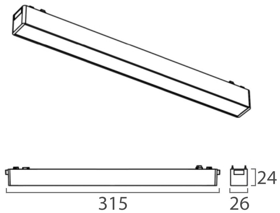 IT09-9012 black 3000K Трековый светильник Italline IT09-9012 black 3000K