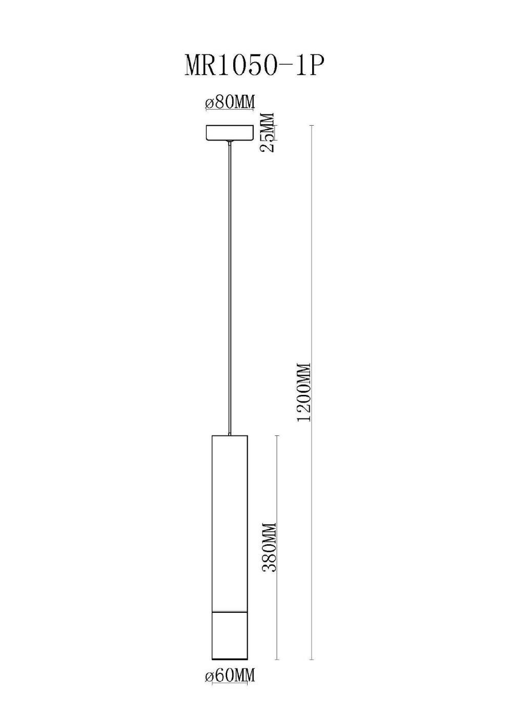 MR1050-1P Светильник подвесной MyFar Klara MR1050-1P