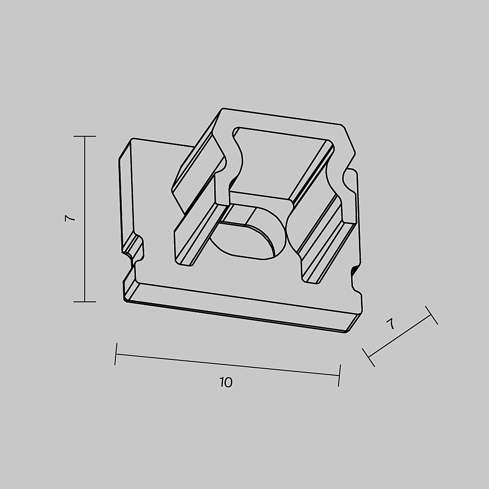 Заглушка для профиля Maytoni Накладной профиль 642010