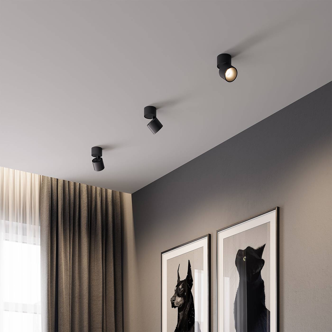 Накладной светильник Elektrostandard Rolly 25112/LED 9W 3000K черный