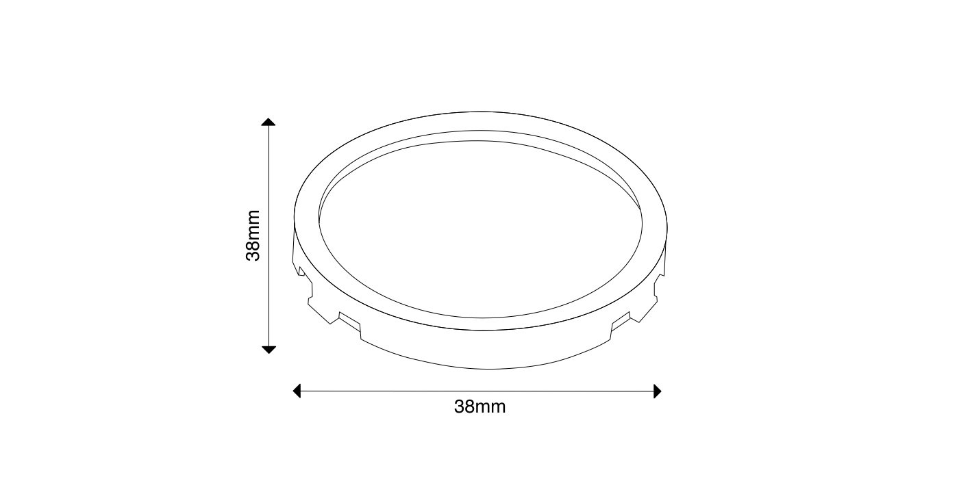 00-00006247 Стекло матовое для светильников COMBO, SWG PRO 00-00006247