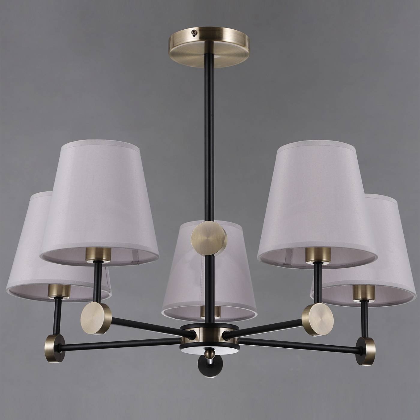 Потолочная люстра ILLUMICO IL0394-5CSQ-24 BK AB CASTOR