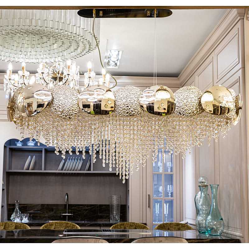 L38514.92 Подвесная хрустальная люстра Mastery L'Arte Luce Luxury L38514.92