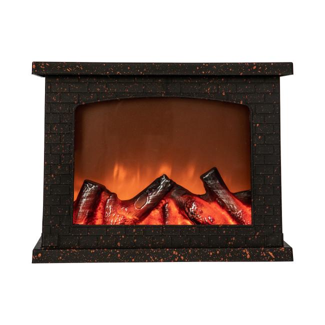 ULD-L2821-005/DNC/RED BLACK FIREPLACE Новогоднее украшение Uniel ULD-L2821-005/DNC/RED BLACK FIREPLACE