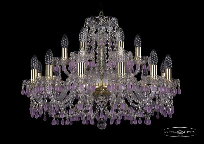 Подвесная хрустальная люстра 1410 Bohemia 1410/12+6/240 G V7010