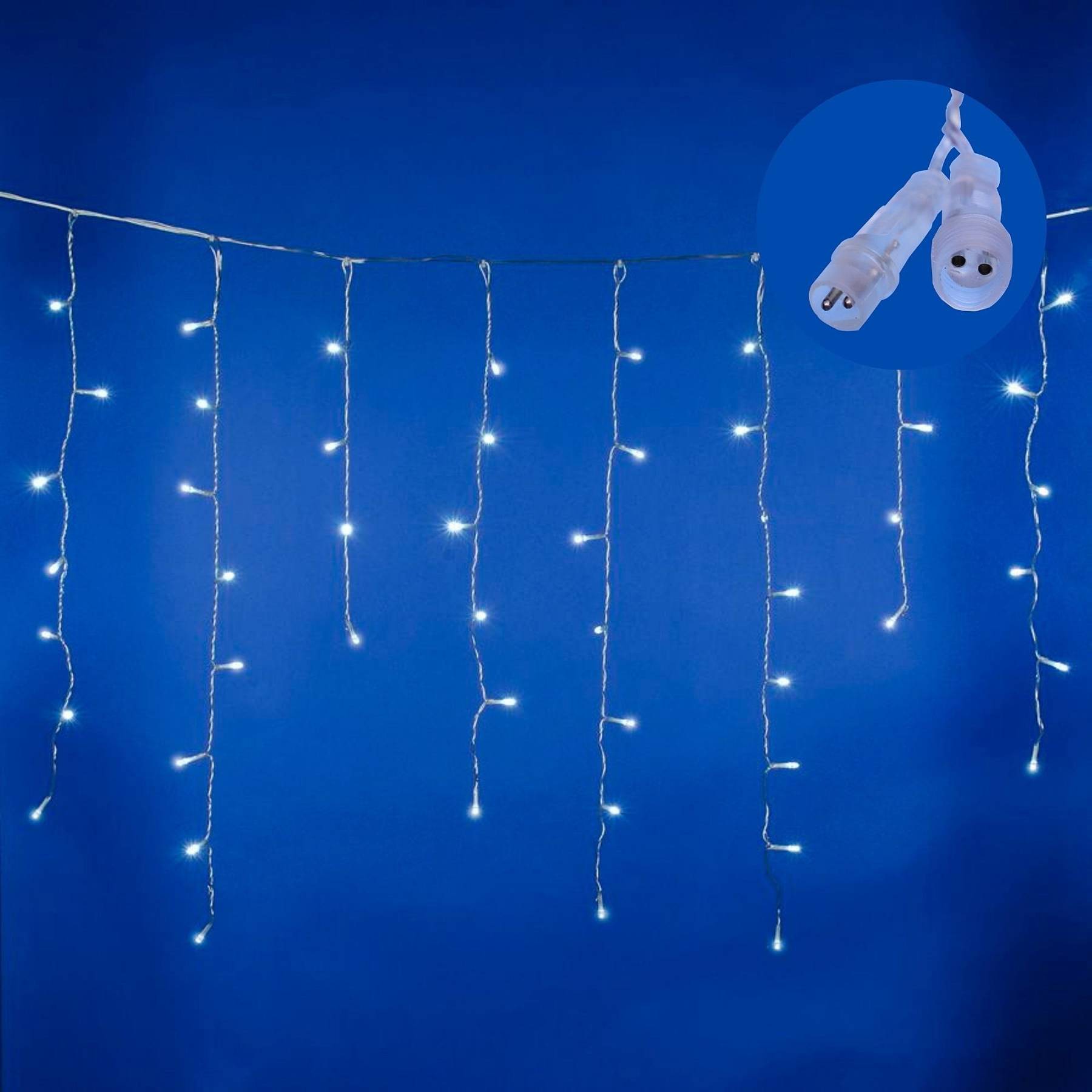 ULD-B12006-195/TTK WHITE IP44 Бахрома светодиодная с эффектом мерцания, 12м Uniel ULD-B12006-195/TTK WHITE IP44