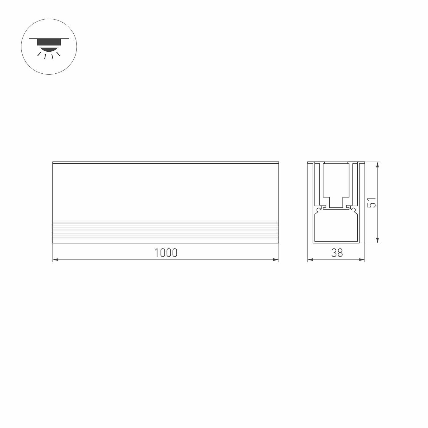 Встраиваемый светодиодный светильник для грунта и пола Arlight 027994