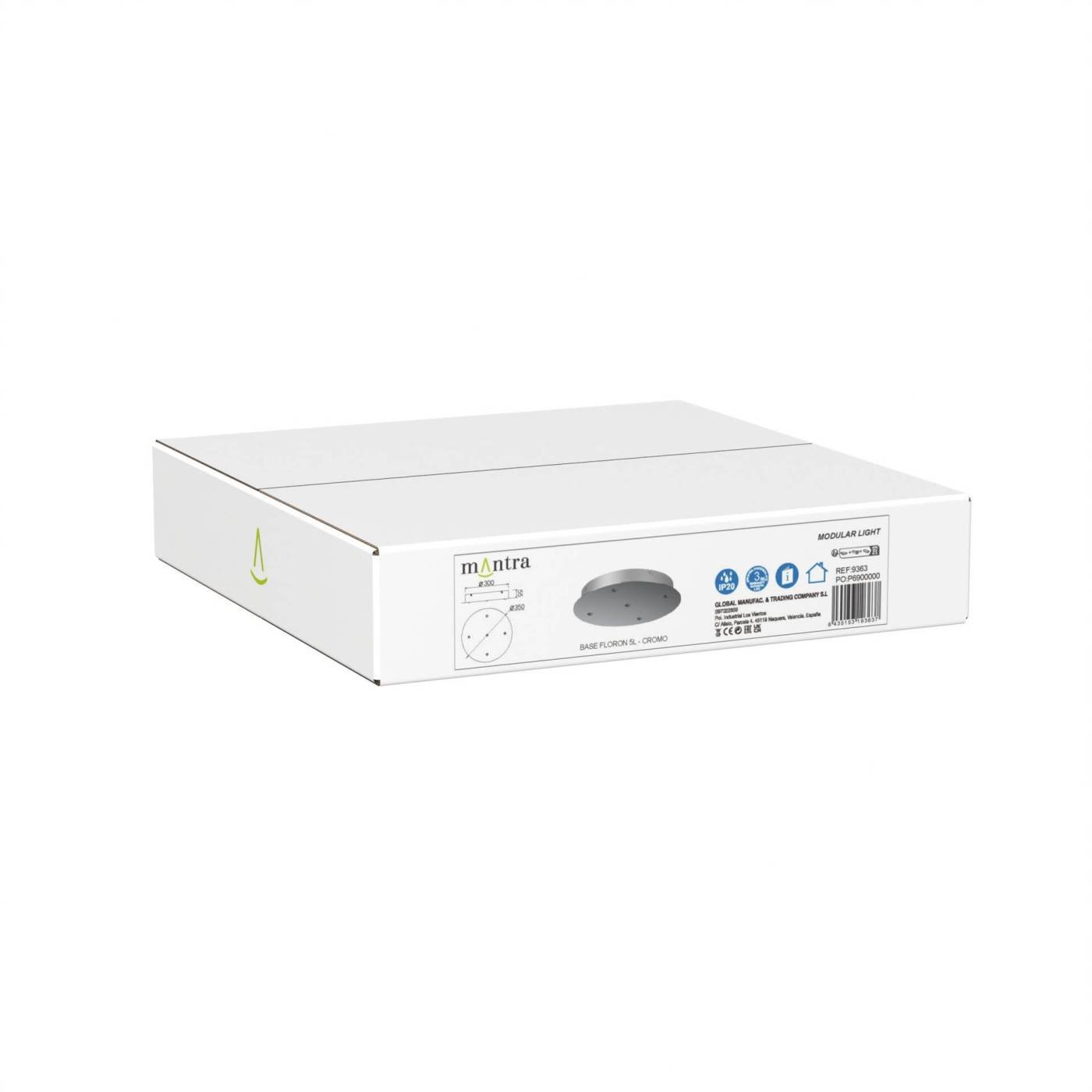 9363 9363 Основание потолочное 5L MODULAR LIGHT FLORONES