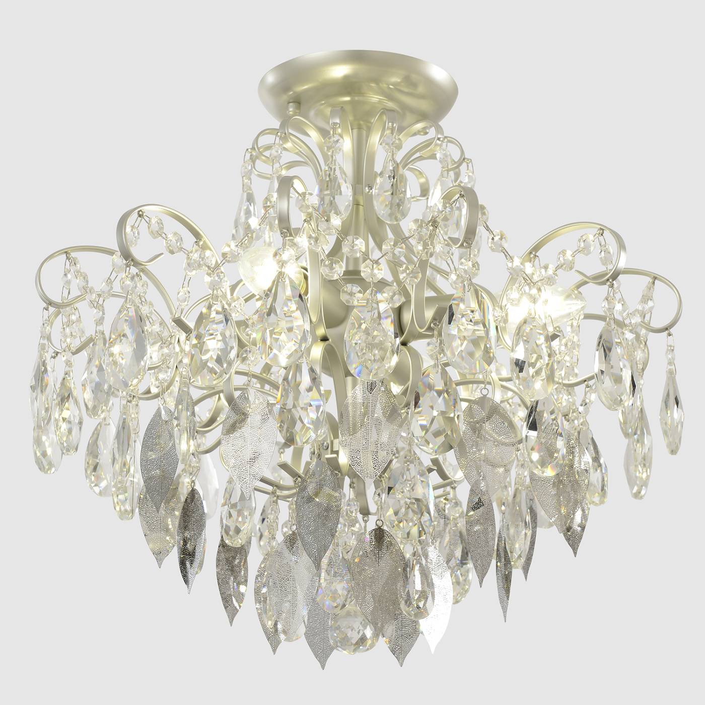 ESMIRALDA PL4 SILVER Потолочная люстра Crystal Lux Esmiralda ESMIRALDA PL4 SILVER