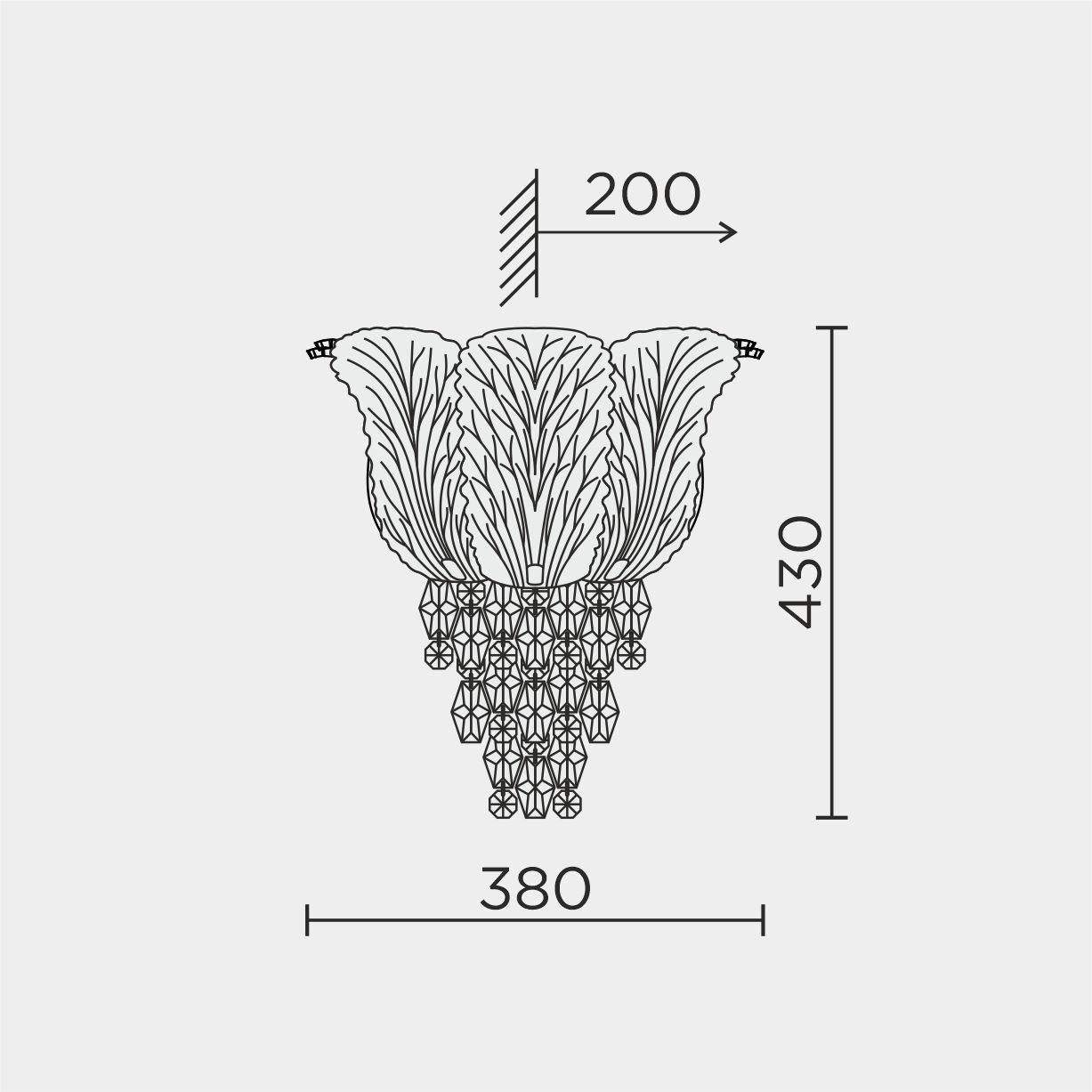 ML.6550.04P Бра настенное ML Modelux ML.6550.04P