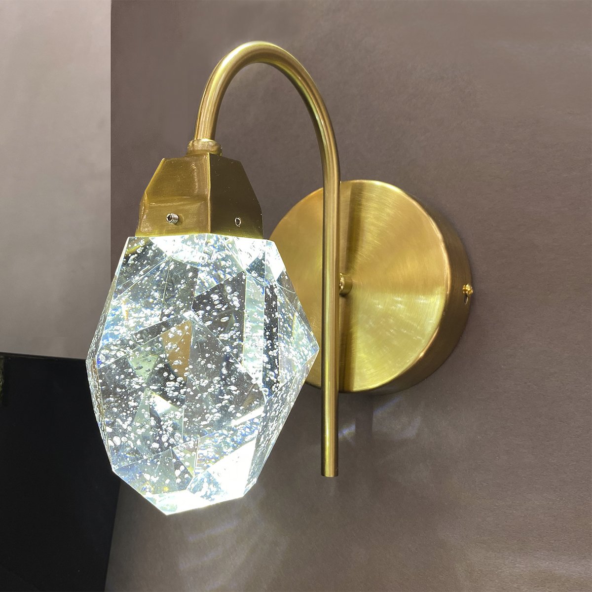 MD-020B-wall gold Настенное бра Delight Collection Crystal rock MD-020B-wall gold