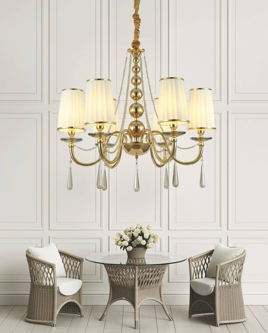 Подвесная люстра Lumina Deco Fabione LDP 1200-6 F.GD