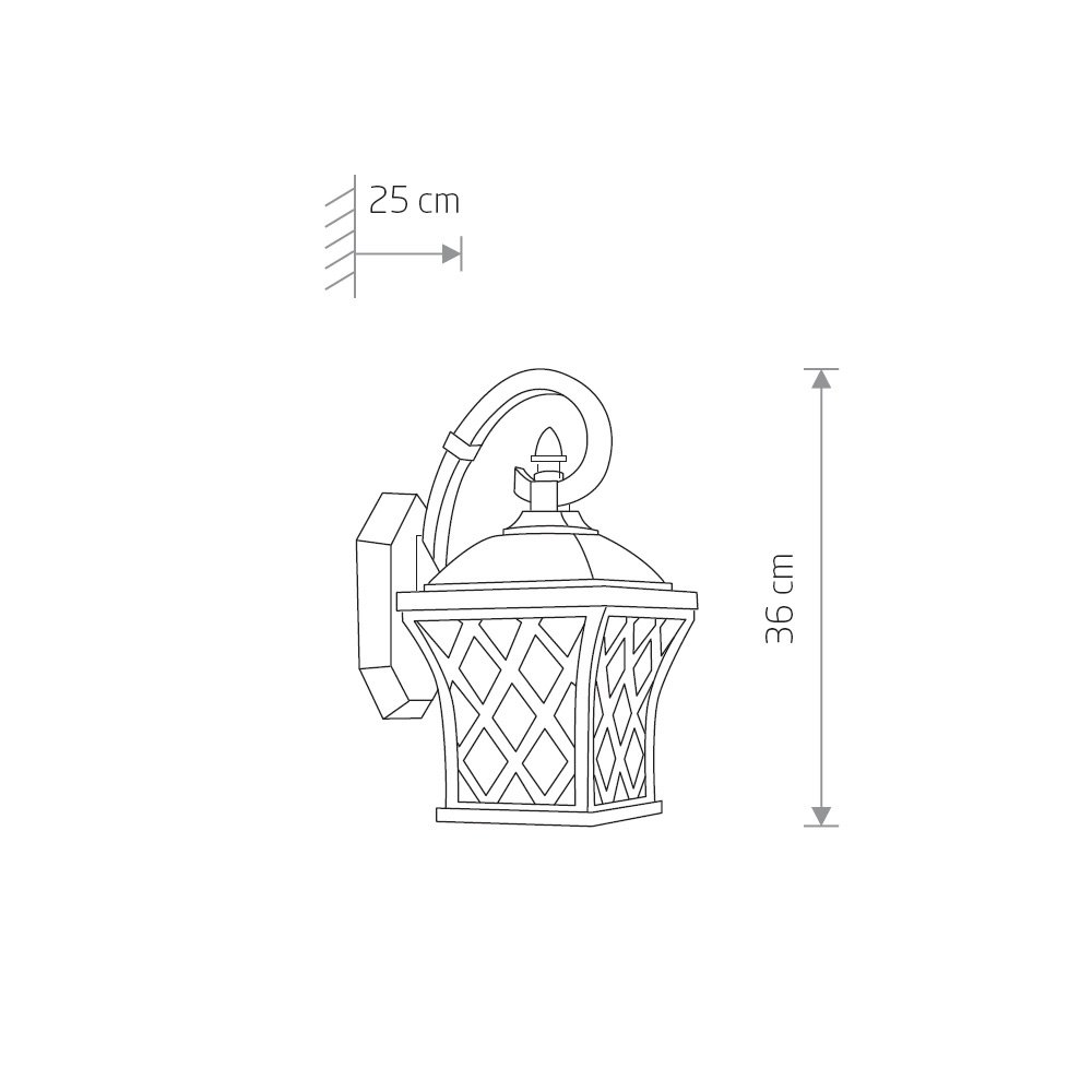Уличный настенный светильник Nowodvorski Tay 5292