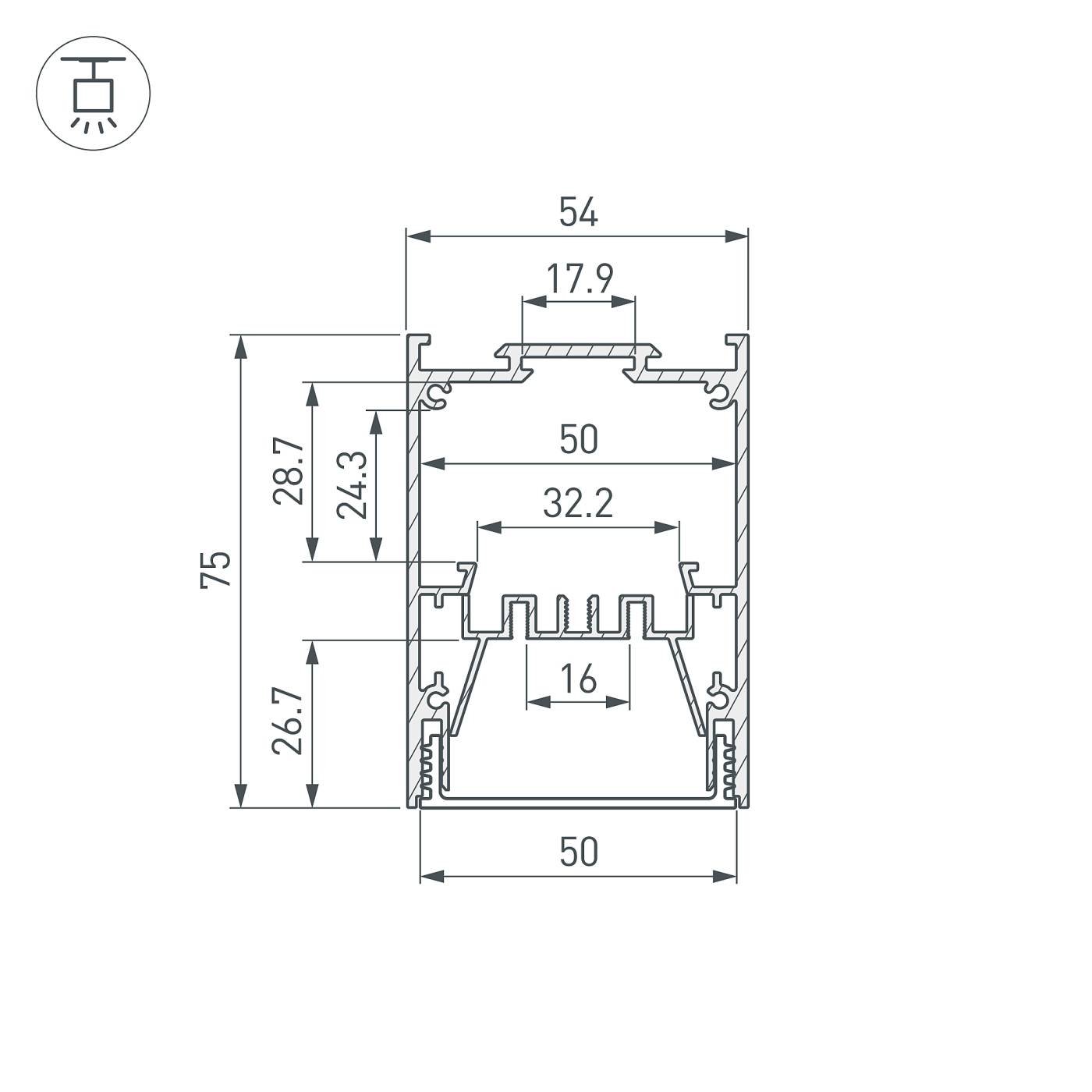 Профиль Arlight Ip-Line 053899