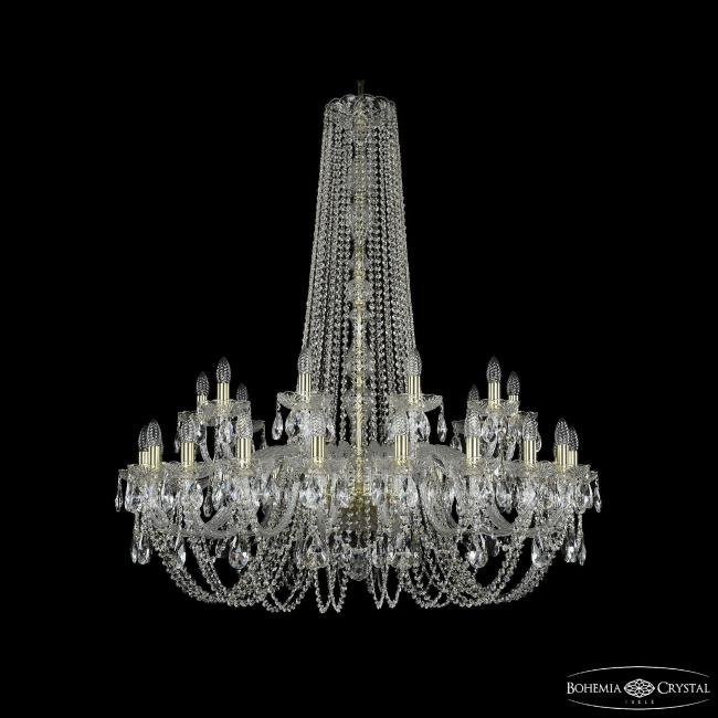 Подвесная хрустальная люстра 1402 Bohemia 1402/20+10/400/h-130 G