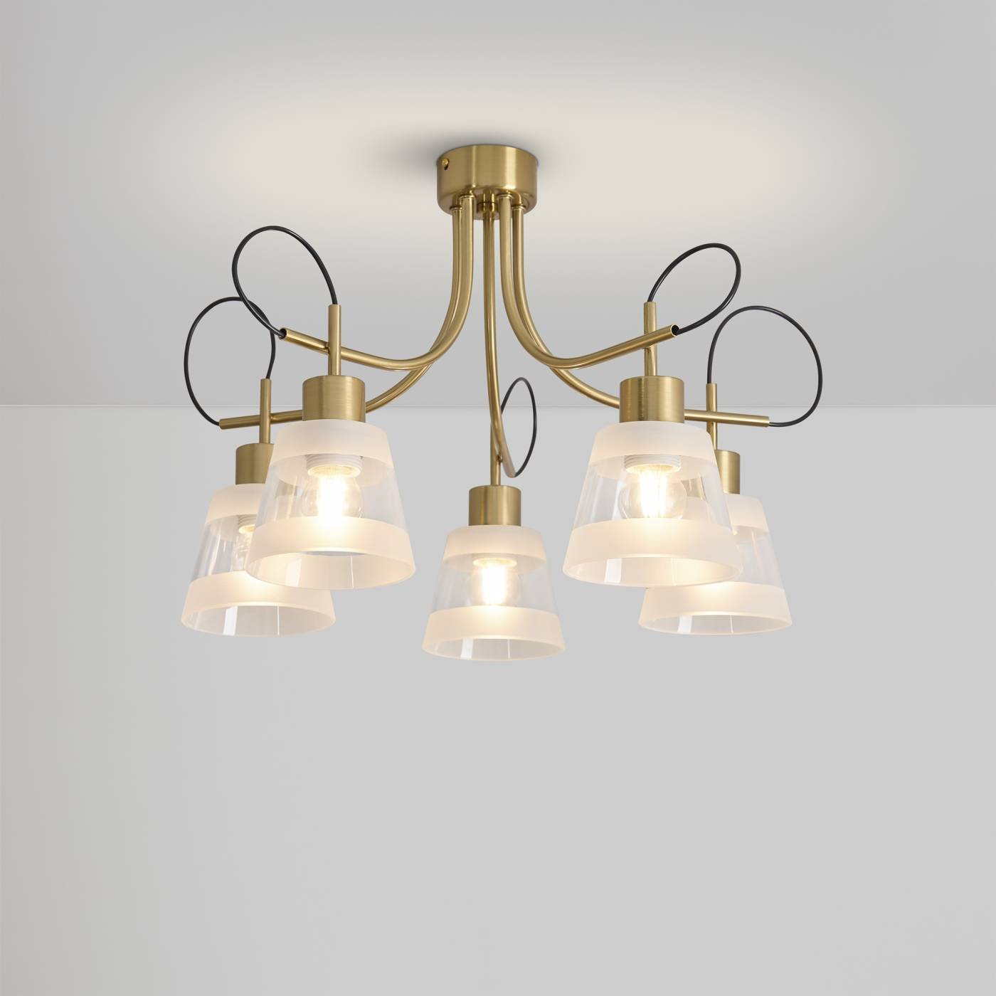 FR5522PL-05BS Потолочная люстра Карамель / Caramel Freya FR5522PL-05BS