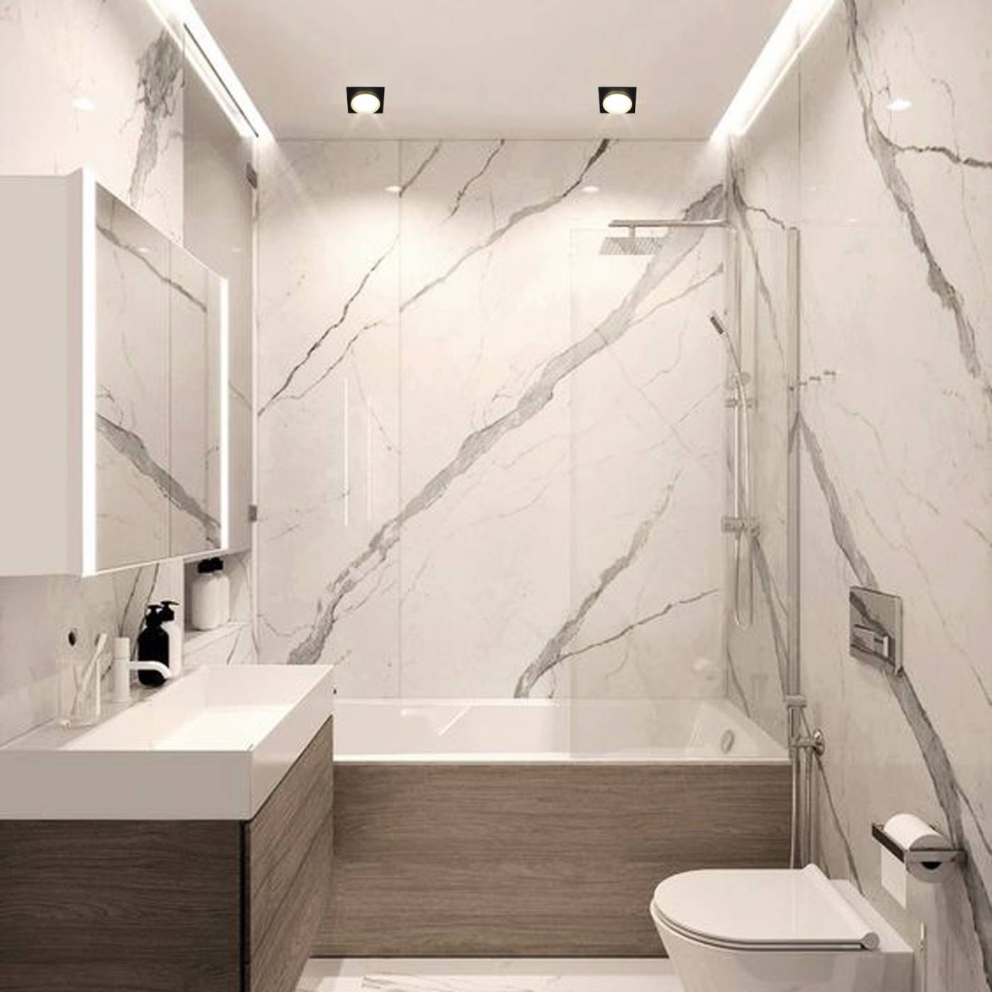 Встраиваемый светильник Reluce 53005-9.0-001LD GX53 BK+GD