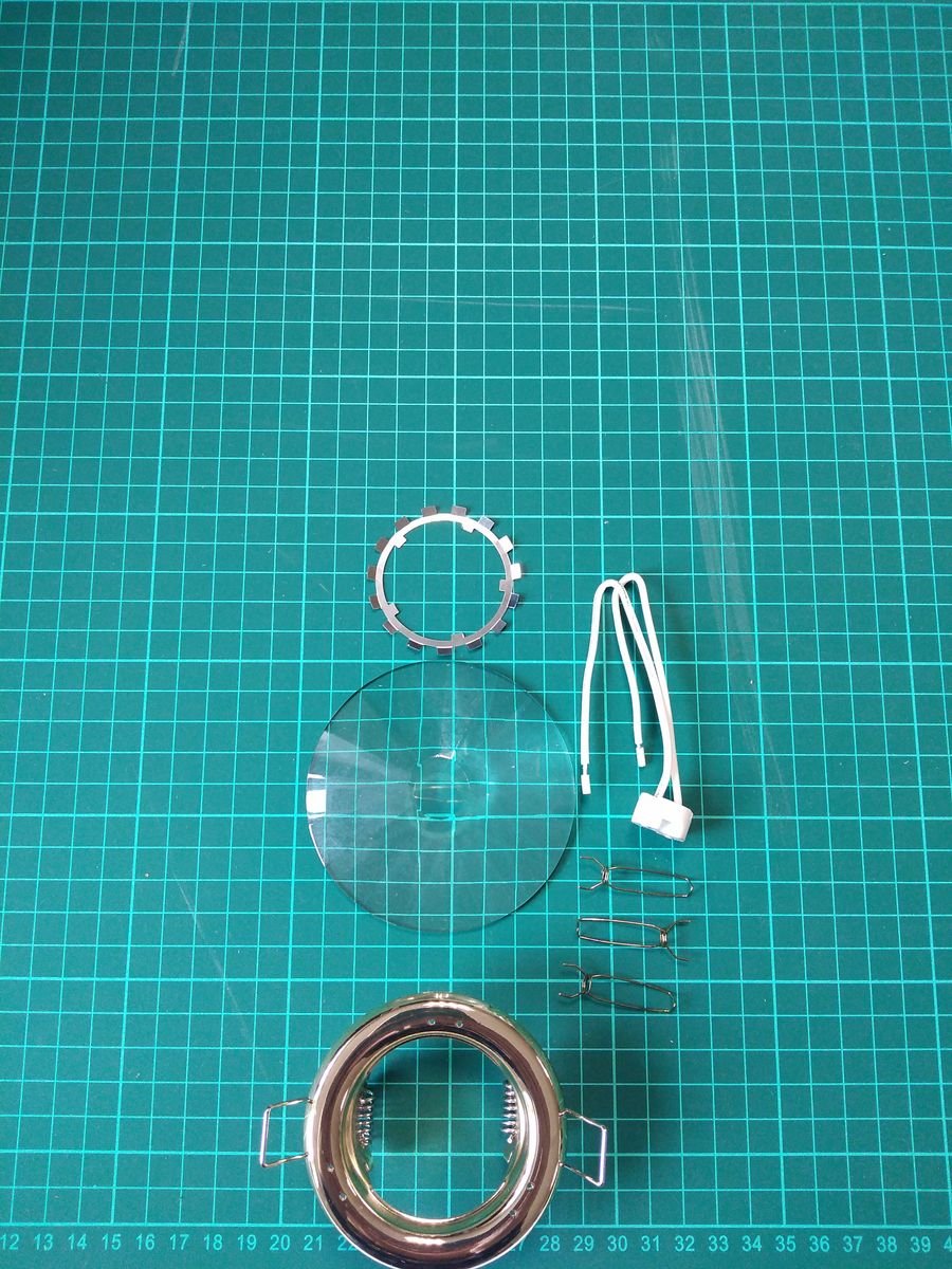 Встраиваемый светильник Elvan TCH-736/2-G-9-Ch