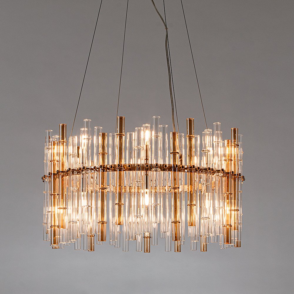 Подвесная люстра Arte Lamp Crystalla A4111LM-16GO
