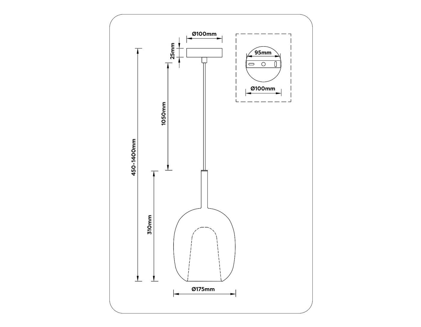 Светильник подвесной Ambrella Modern LH11123