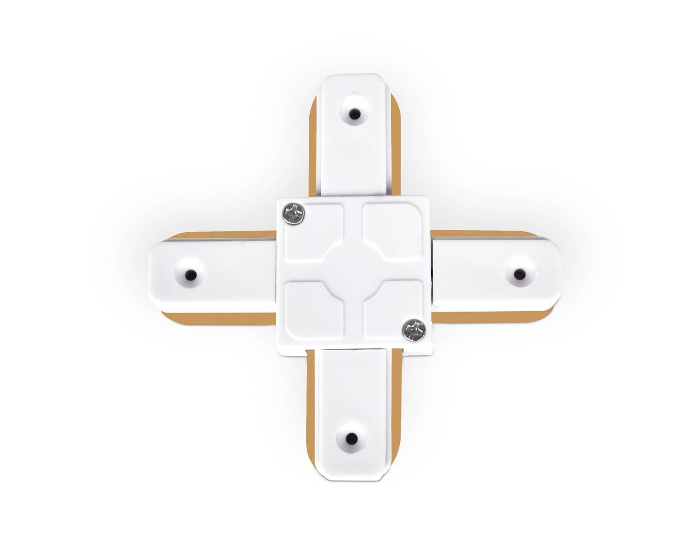 Коннектор Х-образный однофазный для соединения трековых шинопроводов Ambrella Track System GL7082