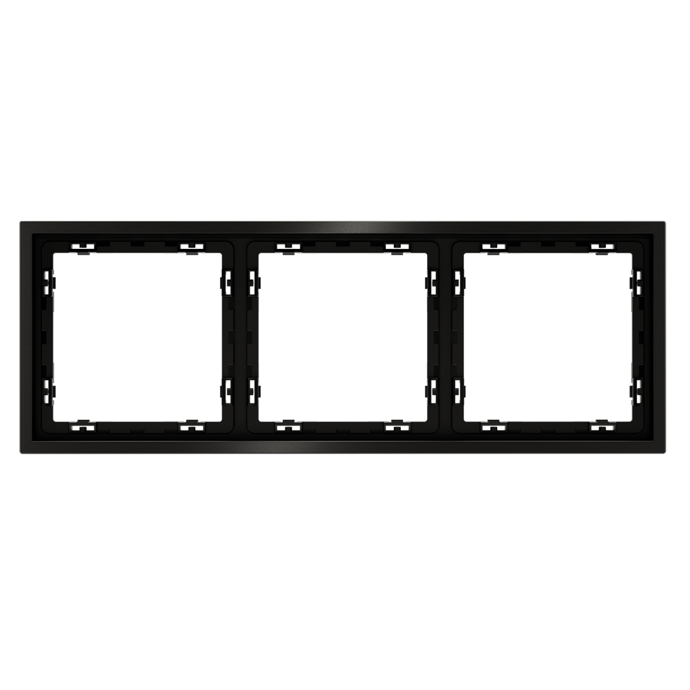 Рамка металлическая на 3 поста, S70 Metal (антрацит)