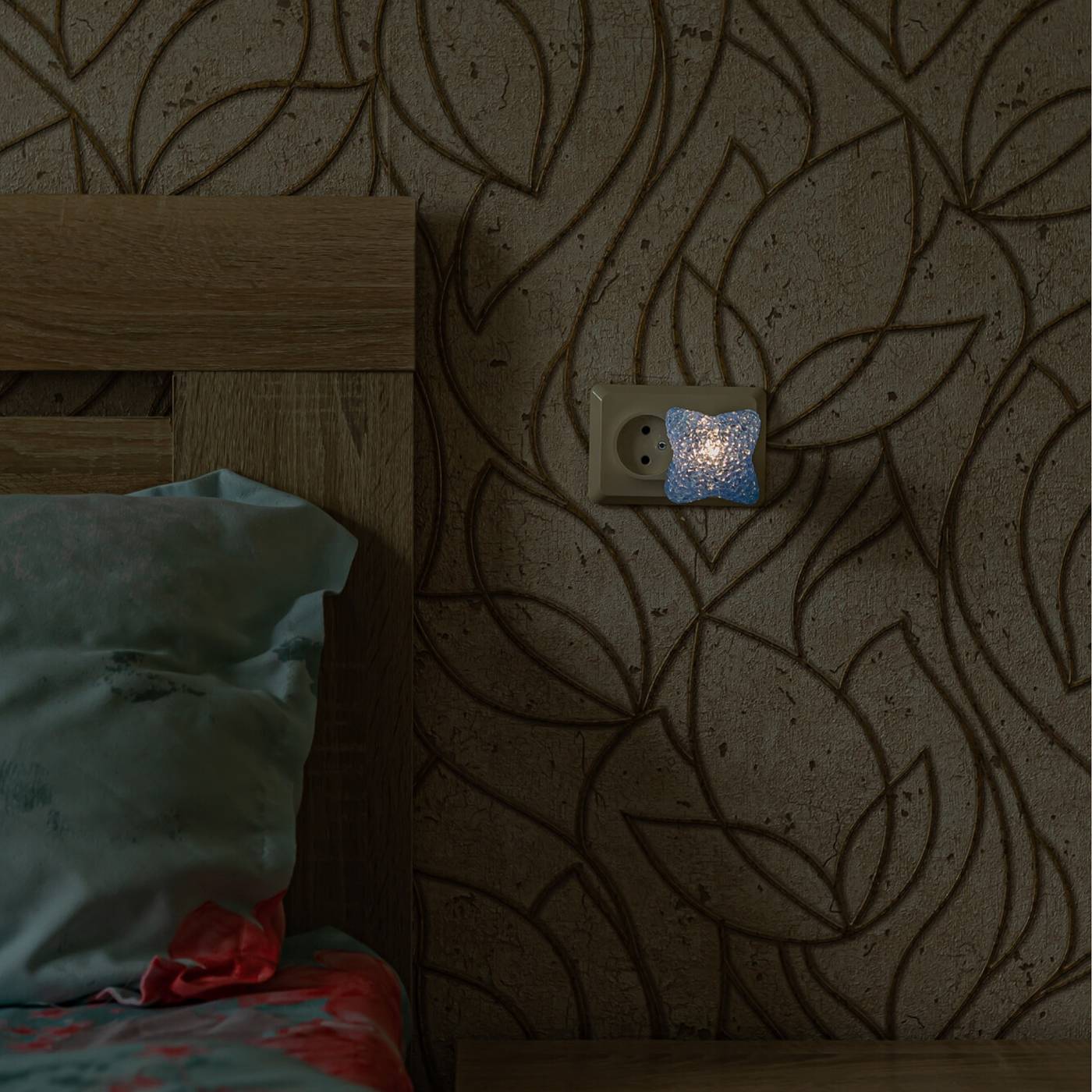 Детский ночник Uniel DTL-309-Звездочка/BLUE/1LED/0,1W